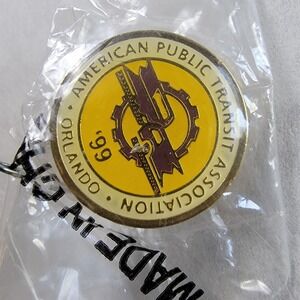 APTA Orlando 1999 Railroad Lapel Pin American Public Transit Assoc Vintage